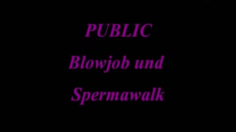 blow job job public spermwalk