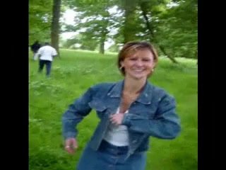 Aged Wife Takes a Walk in Park and Sucks 2 Darksome Dongs