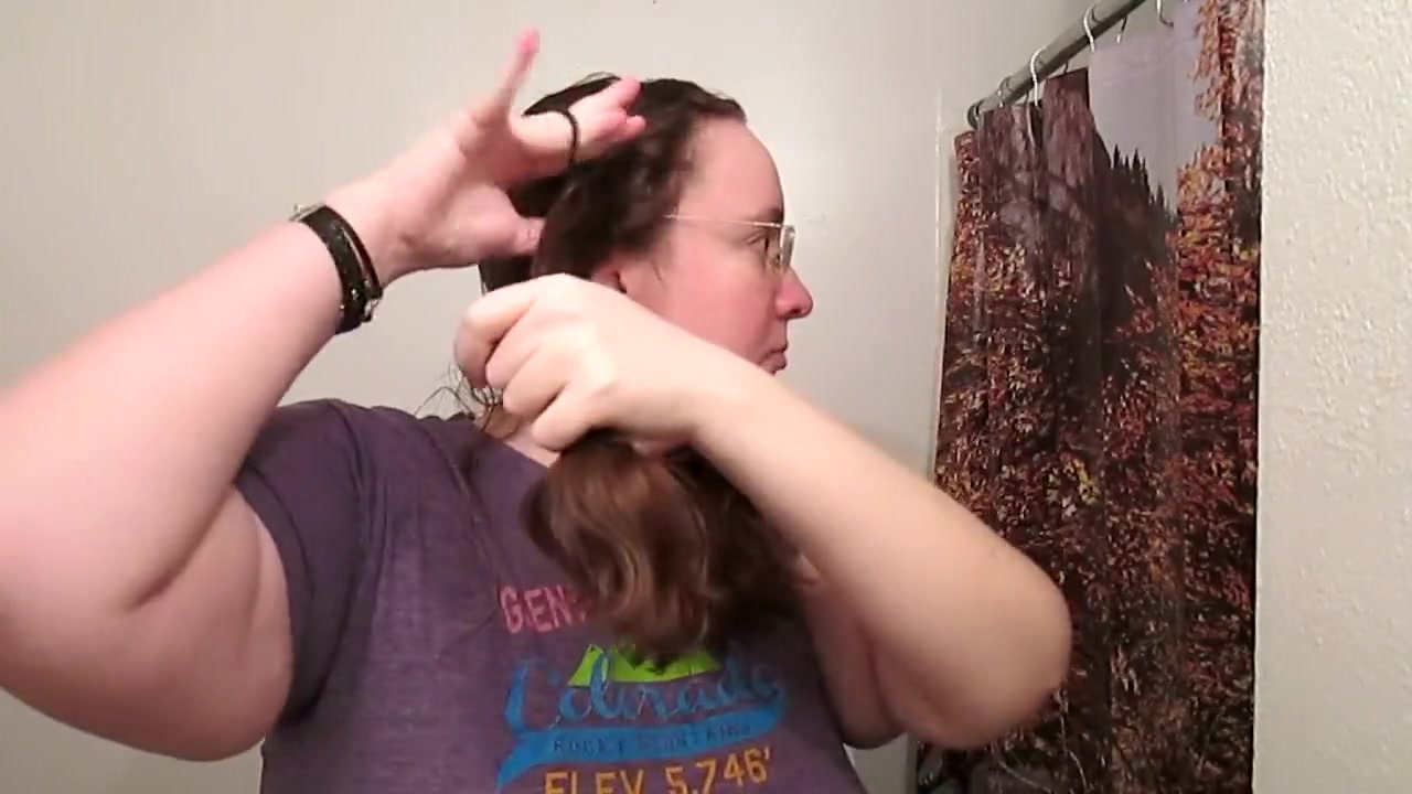 Creating Pig Tails with Long Curly Hair