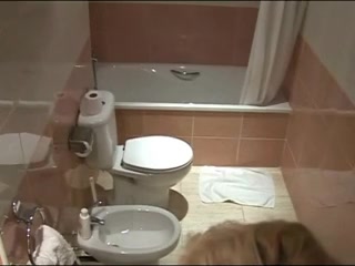 Alluring Blond Snatch Caught Masturbating In The Baths
