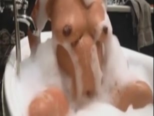 Fucking and licking my wife in the tub!