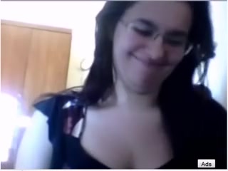 I'm in brunette amateur vid, teasing in front of webcam