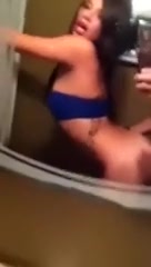 Fucking my spoiled girlfriend in front of the mirror