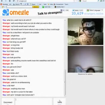 Omegle fellow loses wager