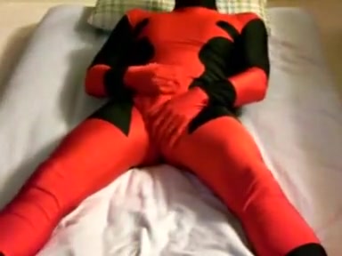 zentai dress jerk-off two of two