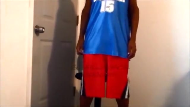 Basketball Uniform/PVC Underwear Sag, Piss, & Cum!
