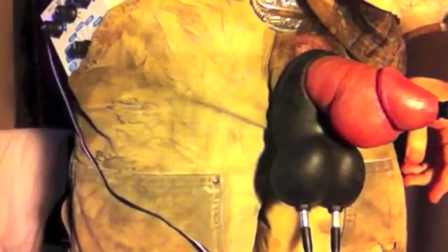 stuffing bloated penis to plug the penis