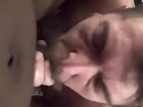 Bushy bearded dad-type gets dicked by huge uncut black cock