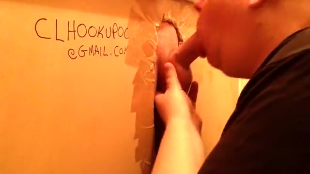 Hot ginger twink with a fat dick visits my gloryhole