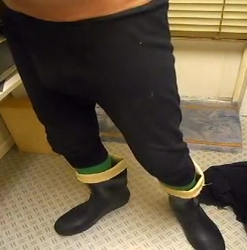 nlboots - thought i had to piss, socks boots long johns