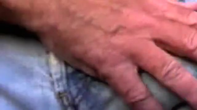 RIPPING JEANS- CUMSHOT IN OLD TAN LEVIS