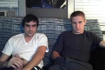 two Straight Greek Fellas Jerking Jointly Their Large Dongs On Web Camera