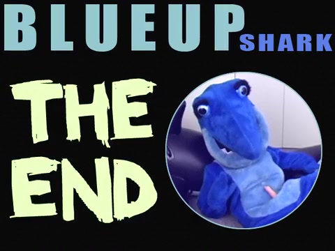 Blueup Shark in Shark vs Orca Whale fursuit inflation blowup