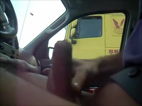 Trucker Flashing 2/a - Getting caught by truckers
