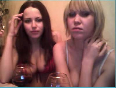 Two hot lesbians on webcam show