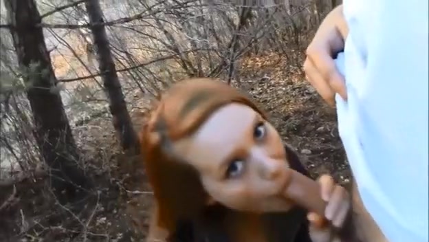 Sex with the gf in the forest. a girl with her dog almost busted us !!!