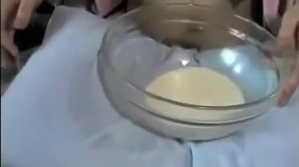 Wath my lactating wife milking her big boobs dry into a bowl