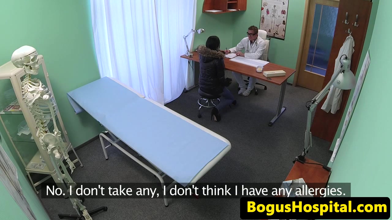 Naughty medical massage on hospital spycam